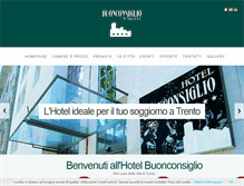 Tablet Screenshot of hotelbuonconsiglio.com